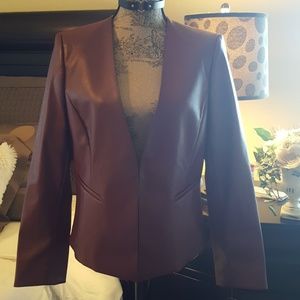 NWT Tahari vegan leather jacket